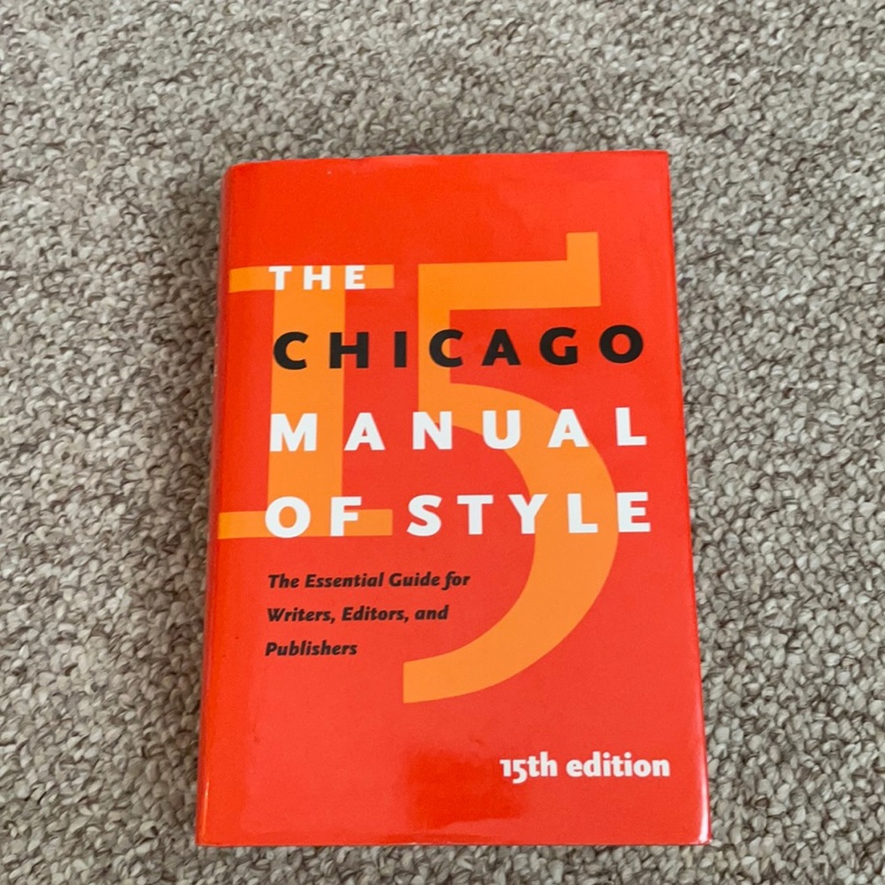 The Chicago manual of style great condition